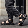 thumbnail image 5 of Gyujnb Boys Open Toe Sport Sandals Adjustable Strap Breathable Casual Outdoor Beach Shoes Flat Heel (Boys),8-9 Years, 5 of 8