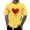 Yellow(New), variant on PNTUTB Men's Valentine's Day Fashion Heart Print Crew Neck Short Sleeve Pullover Casual Loose Comfort Tops
