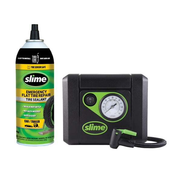 Kit de emergencia Slime 50165 Smart Spair Plus para neumáticos de coche