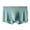 Green, variant on Men's Ice Silk Seamless Breathable Mesh Mid Rise Boxers Sky Blue XL