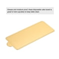 thumbnail image 4 of Uxcell 100pcs Mini Cake Boards, Mousse Cake Cardboards Rectangle (Gold), 4 of 5