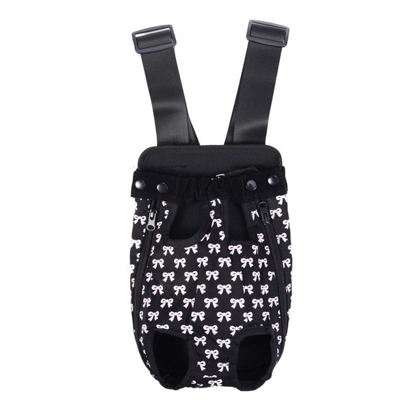 Dettelin Pet Dog Front Chest Cotton BackPack Carriers with Cute Bowknot