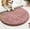Bean Pink, variant on Chenille Bath Mat, Half Round Water Absorbing Foot Mat - Bathroom Entrance Floor Mat for Bedroom Toilet, Non Slip Household Area Rug,Silver Gray 19x30 in by Mucky Rug
