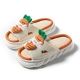 thumbnail image 5 of Zapatillas de verano de algodón y lino con puntera abierta y gruesas para las cuatro estaciones, de PVC, para mujer, bonitas, para interiores y exteriores, 5 of 5