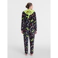 thumbnail image 2 of The Grinch Women's and Women's Plus Plush Union Suit Pajamas with Hood, Sizes XS-3X, 2 of 4