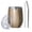 White-2, variant on 12oz Insulated Wine Tumbler with Lid & Straw, Stainless Steel Egg Shape Cup, Wood Print