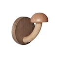thumbnail image 4 of Ganchos de pared de madera, gancho sin perforaciones, perchero para toallas y ropa, perchero de madera para puerta trasera Color de la madera, 4 of 9