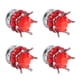 thumbnail image 5 of 4 Piezas Tapas de Válvula de Vástago de Rueda de Neumático Estilo Corona Diamante Universal para Coches Camiones Bicicletas Rojo, 5 of 5