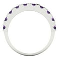thumbnail image 5 of 1 ct Brilliant Round Cut Simulated Alexandrite 18K White Gold Stackable Band SZ 6.5, 5 of 6