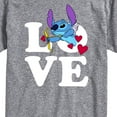 thumbnail image 3 of Lilo & Stitch - Love Cupid Stitch - Men's Short Sleeve Graphic T-Shirt, 3 of 5