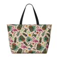 thumbnail image 2 of Easygdp Tropical Mask Flamingo Bolsa de Viaje de Playa de Gran Capacidad, Bolsa Tote Perfecta para la Playa, Escapadas de Fin de Semana y Viajes, 2 of 7