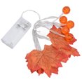 thumbnail image 2 of Cadena de luz de Hoja de Arce LED, 10 LED Luz de caída Luz de Cadena de Calabaza alimentada por batería para Fiesta de Fiesta de Halloween Decoración de Patio de reunión, 2 of 14