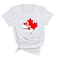 thumbnail image 3 of FAIWAD T-Shirt d'Été pour Femmes Fête du Canada Léger à Manches Courtes Col Rond T-Shirts Hauts Imprimé Graphique Blouses de Détente Basiques, 3 of 3