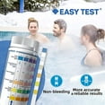 thumbnail image 4 of EASYTEST 6-Way Pool Test Strips, 150 Strips Water Chemical Testing for Hot tub and Spa, Accurate Test Bromine, Total Alkalinity, pH, Free Chlorine, Cyanuric Acid, and Total Chlorine, 4 of 6