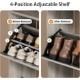 thumbnail image 4 of Shoe Storage Cabinet, Wood Shoe Organizer for Entryway with 3 Flip Drawers, Freestanding Shoe Rack with Adjustable Shelf, Narrow Shoe Dresser for Front Door Entrance(Grey, 78.74" x 31.5" x 9.37"), 4 of 7