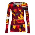 thumbnail image 5 of Womens Mardi Gras Shirts Sparkly Sequins Long Sleeve T Shirts Carnival Crew Neck Holiday Graphic Tee Red XL, 5 of 7