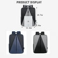 thumbnail image 3 of Travel Laptop Backpack for Men Women Laptop Backpack with USB Charging Port Water Resistant College School Computer Bag（Black）, 3 of 8