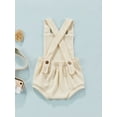 thumbnail image 5 of Douhoow 0-18M Baby Girls Sleeveless Romper Cute Solid Color Backless Strap Bodysuit, 5 of 9