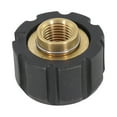 thumbnail image 3 of M22 to 1/4 Inch Pressure Washer Adapter, High Pressure Lance Hose Connector, Female Thread Coupling for Pressure Washers, Max 400 Bar, 150°C Temperature Resistant, Plastic Construction, 3 of 12