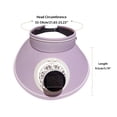 thumbnail image 4 of Solar Fan Wide Brim Sun Visor Hat Unisex Adult Outdoor Cap Solar and USB Dual Power UPF 50 Mesh Fabric Quiet Fan for All Summer Outdoor Activities, 4 of 6