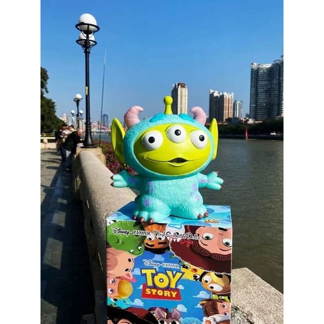 figuras de Alien Buzz Lightyear Monster, hucha de Anime, modelo de estatua, muñeco Kawaii, regalo de cumpleaños para niños, Story4