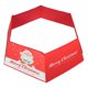 thumbnail image 3 of Christmas Tree Collar Round Design Red Plush 82X64Cm Holiday Decoration Preventing Pet Climbing 1Set, 3 of 5