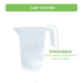 thumbnail image 3 of Appletofu 500ml Plastic Graduated Measuring Pitcher - Stackable Mixing and Measuring Cup (0.5 Liter), 3 of 8