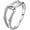 Silver, variant on Stainless Steel Wave Knotted Chain Infinity Classic Plain Promise Statement Anniversary Ring