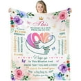 thumbnail image 1 of LHSHID Birthday Gifts for Women Soft Flannel Throw Blanket Happy Birthday Decorations for Women Bday Gifts for Women Womens Birthday Gift Ideas 60"x80", 1 of 6