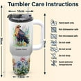 thumbnail image 6 of Custom Name Golden Eagle Bird Tumbler 40oz With Handle and Straw - Personalized Stainless Steel Coffee Mug With Lid - Animal Lover Gift For Women Girls Birthday Christmas, 6 of 6