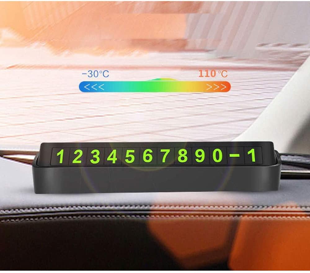 NAMEO Car Temporary Parking Card Hide Phone Number Card Plate Automotive Interior Accessories 