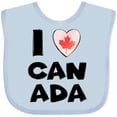 thumbnail image 3 of Inktastic I Love Canada Heart with Maple Leaf Boys or Girls Baby Bib, 3 of 4