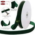 thumbnail image 3 of TETOU 5/8 Inch 10 Yards Dark Green‌ Velvet Ribbon,Velvet Christmas Ribbon for Gift Wrapping Crafts Bow Wreath Holiday Decorations, 3 of 7