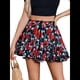 thumbnail image 1 of Falda Plisada para Mujer, Básica, Informal, de Cintura Alta, con Volantes, Acampanada, Minifalda. Rojo y Azul M, 1 of 8