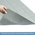 thumbnail image 4 of Foldable Silicone Bathtub Mat: Jumbo Size Heavy Duty Safety Bath Mat for Tub Without Suction Cups Non Slip Bath & Shower Mat for Textured, Reglazed, Refinished Tub (Grey, 35.8 x 17.7), 4 of 13