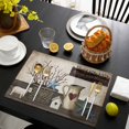 thumbnail image 3 of Bless OurHome Placemats Set of 6, Farmhouse Pots Texas Stars Retro Wooden Plank Placemats for Dining Table, Place Mats for Kitchen Tabletop, Waterproof Wipeable Dining Table Mats Set, 3 of 9