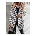 thumbnail image 4 of Abrigo De Lana De Cuadros Para Mujer, 4 of 6