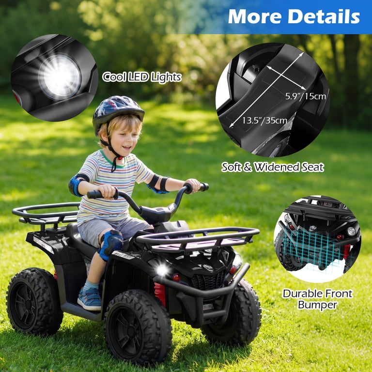 24V Electric ATV Quad with LED Lights and Storage photo 7
