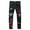 Black, variant on LIJCC Boy's Slim Fit Stretch Jeans Ripped Destroyed Distressed Fashion Skinny Jeans Straight Leg Comfort Flex Waist Denim Pants(Dark Blue,14-15 Years)