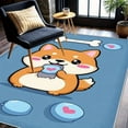 thumbnail image 4 of 3'x5' camping carpet cute rug rug pad thick area rug office area rugs for bedroom, 4 of 9