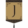 thumbnail image 3 of Magnolia Garden Flags M030004 Monogram D Tassel Burlap Garden Flag, 3 of 7