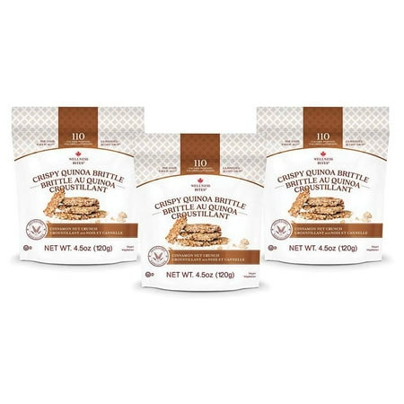 Kosher Vegan Gluten Free - Cinnamon Nut Crunch Crispy Quinoa Brittle Snacks - 3 Pack - Vegan, Gluten Free, and Kosher â?¦ Cinnamon Nut Crunch