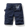 thumbnail image 4 of IROINNID Men's Casual Stripe Workout Cargo Performance Flat-Front Shorts, 4 of 4
