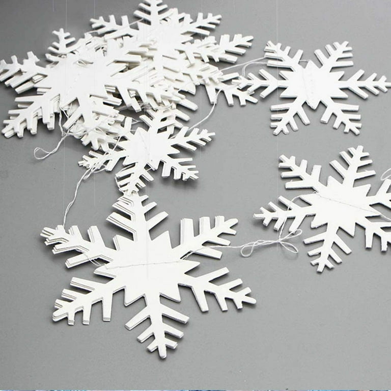 Whote Styrofoam Snowflake, Christmas Decorations, Winter Décor