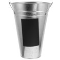 thumbnail image 1 of SHOWERORO 1Pcs Tall Florist Bucket Metal Flower Tub Galvanized Iron Waterproof Home Decoration Florists, 1 of 4