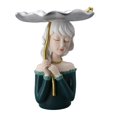 thumbnail image 2 of Bandeja Maquillaje Decorativo Elegant1"x Vanity Mirrored Guo Girl Resina verde1 Gloria Bandeja de tocador, 2 of 9