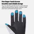 thumbnail image 3 of Guantes de esquí, guantes de nieve Thinsulate impermeables cálidos 3M pantalla táctil clima frío, 3 of 7
