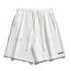 thumbnail image 1 of Ceisia Men's Gift Relaxed Minimalist Cargo Sweat Shorts Mid-Rise Elastic Waist Nylon Spandex Snap Button Side Label Shorts, 1 of 4