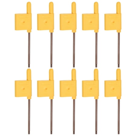 

Uxcell 10pack Torx Screwdriver T8 S2 Flag Type Handle Star Driver Key Wrench Spanner Hand Operated Tool Yellow