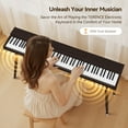 thumbnail image 2 of TERENCE 88 Key Piano Keyboard Digital: 88 Key Keyboard Piano Semi-Weighted Full Size Premium Sound MIDI Headphone Jack Triple Pedal for Beginners to Professionals, 2 of 10